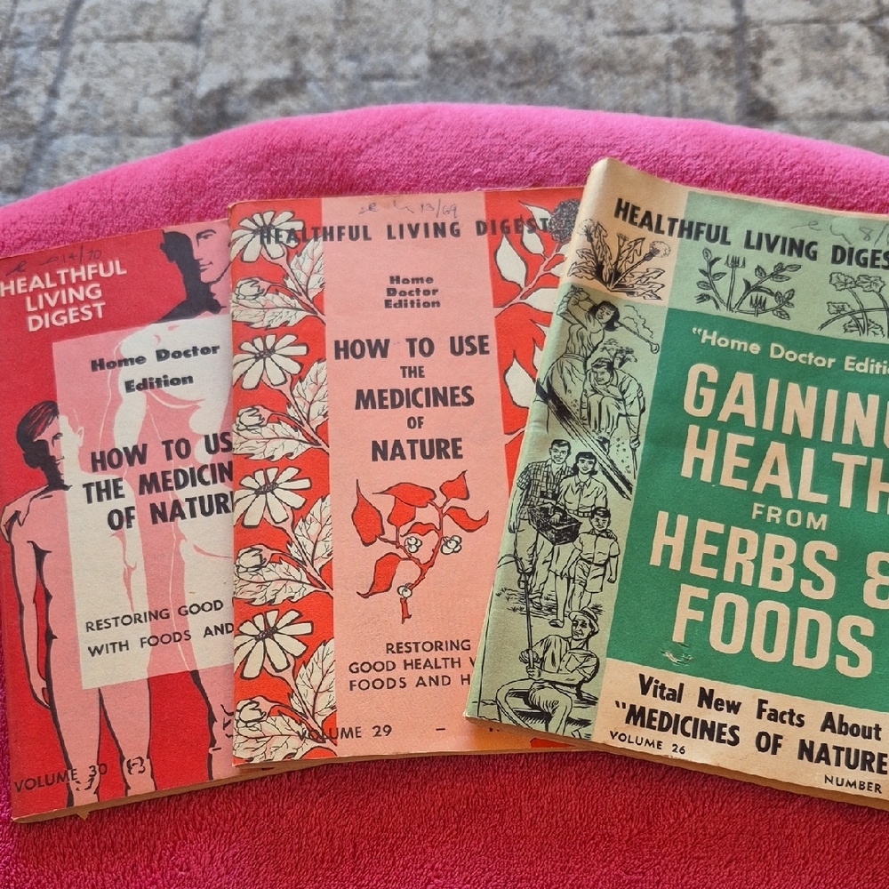 Vintage Healthful Living Digest Booklets Set Of 3